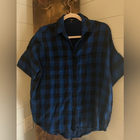 Madewell Tops - Madewell - Flannel Courier Shirt in Buffalo Check